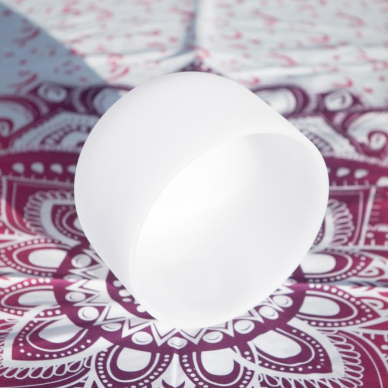 Dyed White Crystal Singing Bowl — product view 3