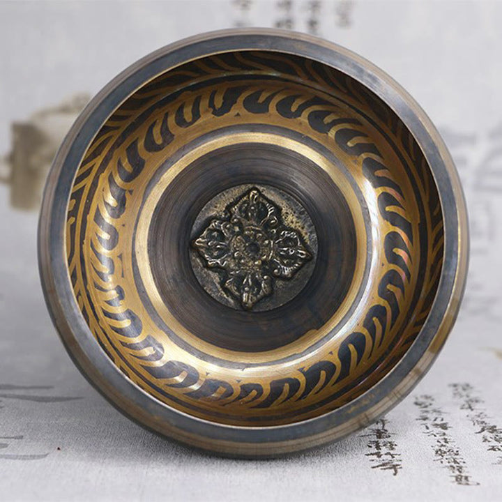 Tibetan Om Mani Padme Hum Copper Singing Bowl — product view 13