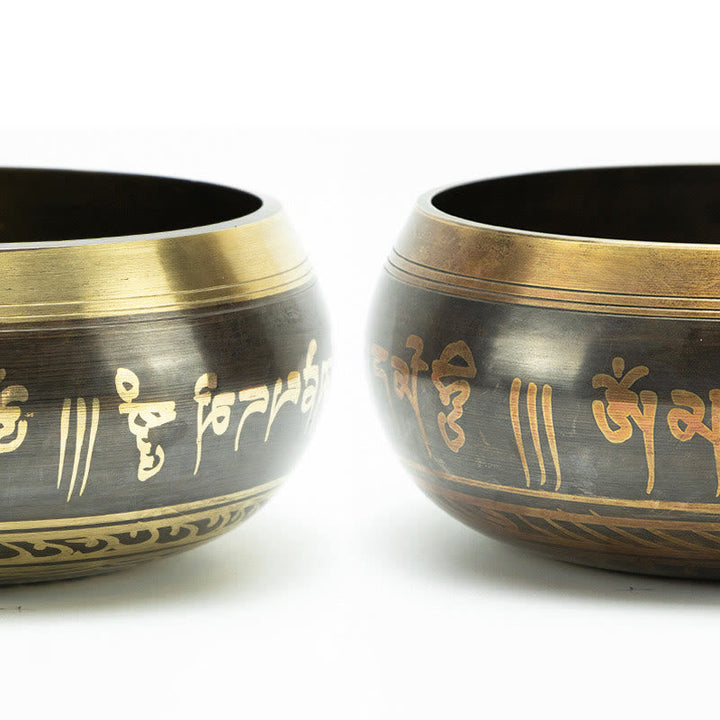 Tibetan Om Mani Padme Hum Copper Singing Bowl — product view 16