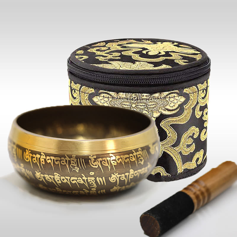 Tibetan Copper Meditation Singing Bowl Set — product view 7
