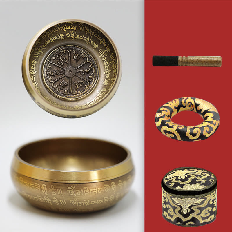 Tibetan Copper Meditation Singing Bowl Set — product view 8