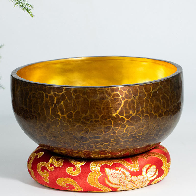 Large Tibetan Copper Singing Bowl Set — main product view