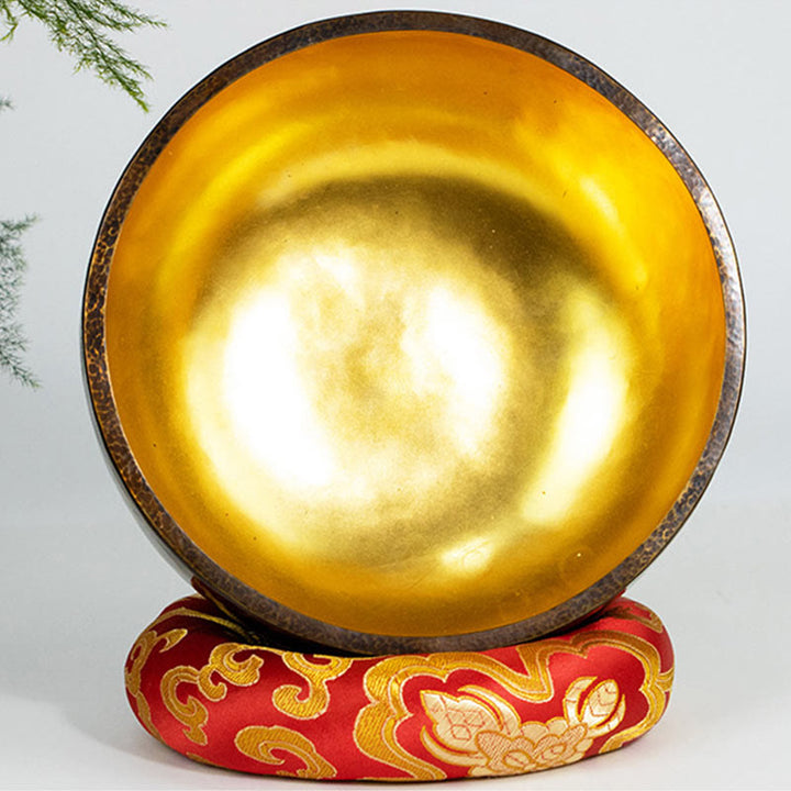 Large Tibetan Copper Singing Bowl Set — product view 6