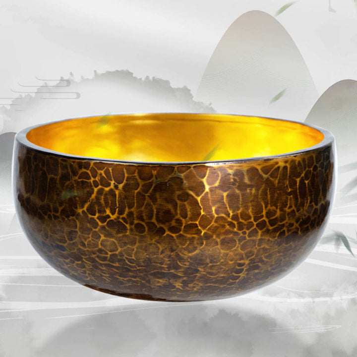 Large Tibetan Copper Singing Bowl Set — product view 10