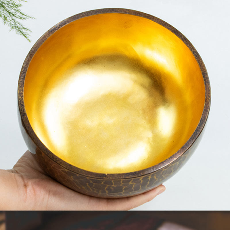 Large Tibetan Copper Singing Bowl Set — product view 11