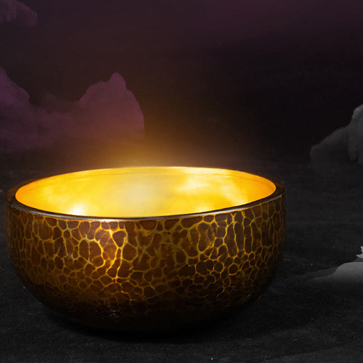 Large Tibetan Copper Singing Bowl Set — product view 13