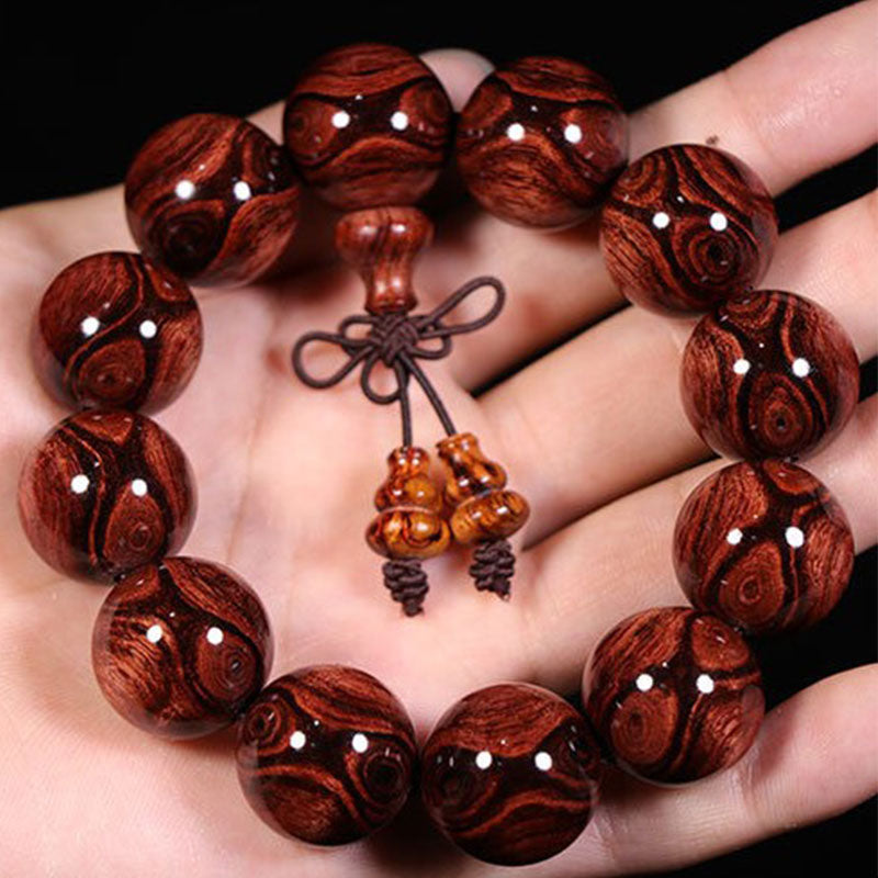 Tibetan Rosewood (Random Type) Mala Bracelet — product view 5