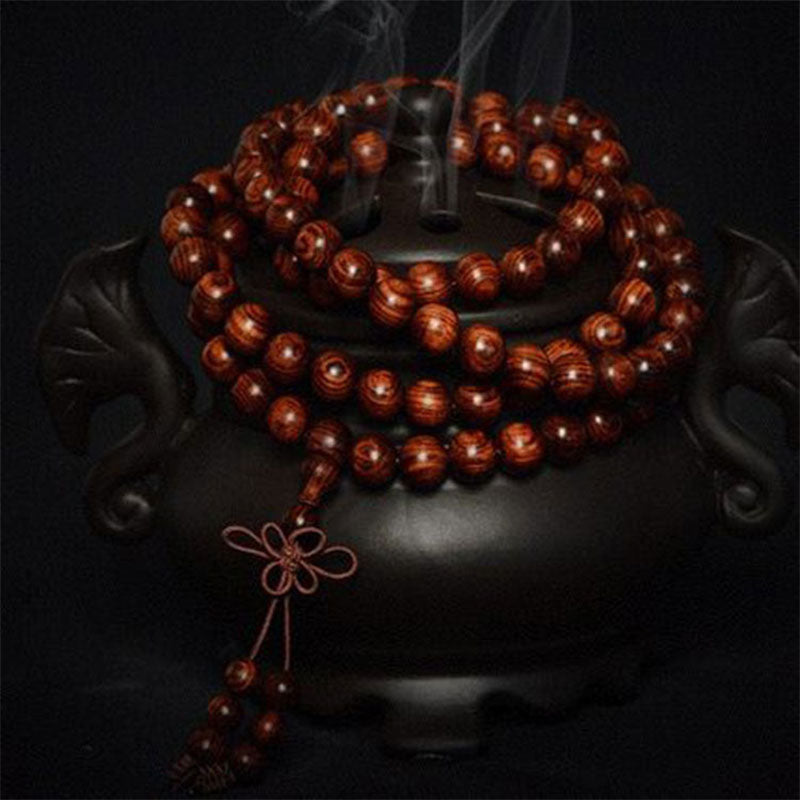 Tibetan Rosewood (Random Type) Mala Bracelet — product view 6