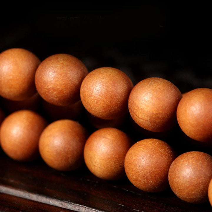 Tibetan Sandalwood Lotus Mala Bracelet — product view 6
