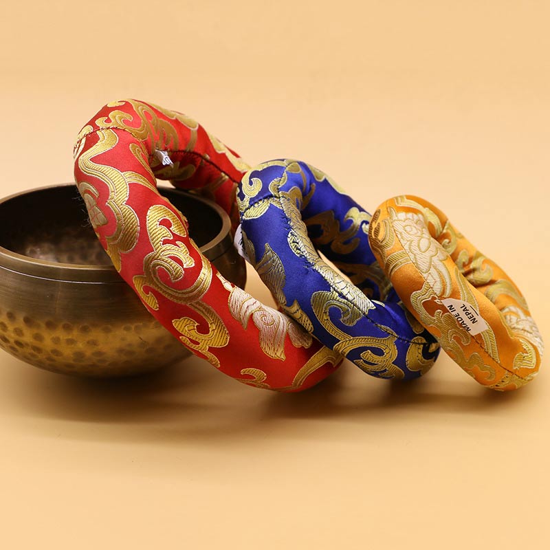 Tibetan Polyester Singing Bowl Cushion — product view 2
