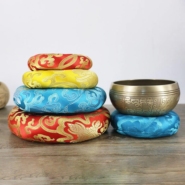 Tibetan Polyester Singing Bowl Cushion — product view 4