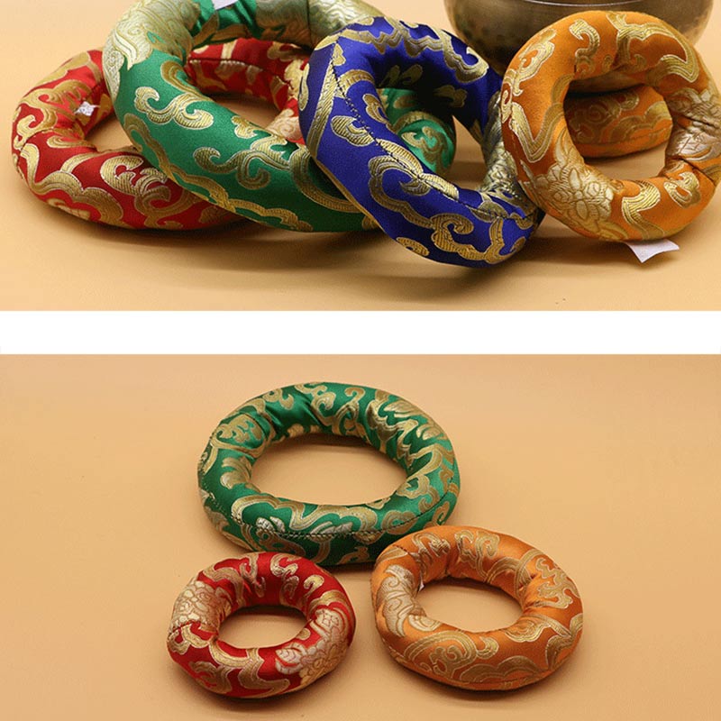 Tibetan Polyester Singing Bowl Cushion — product view 5