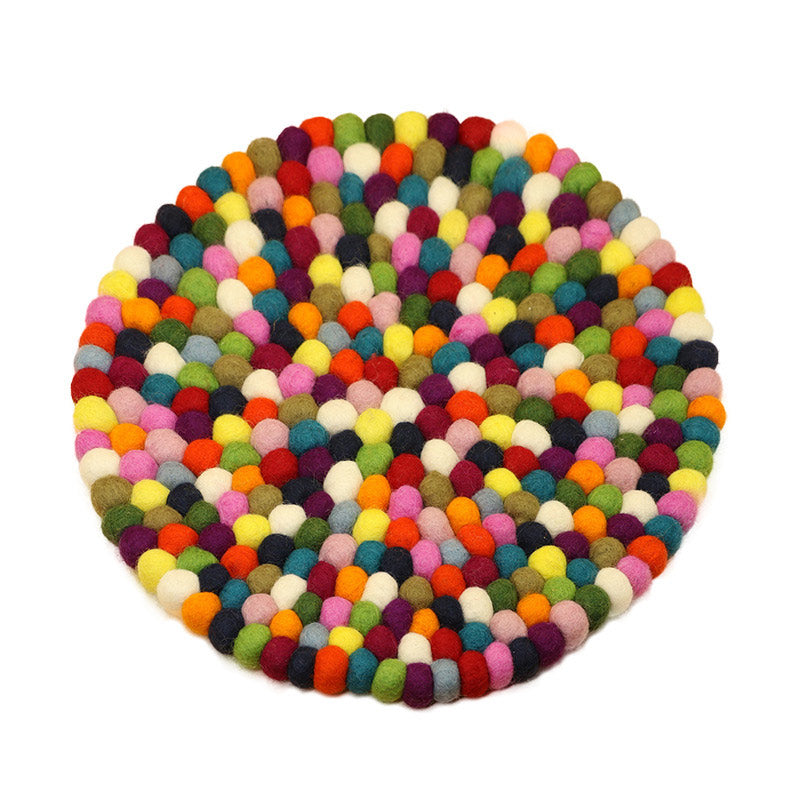 Tibetan Felted Wool Singing Bowl Cushion — product view 5