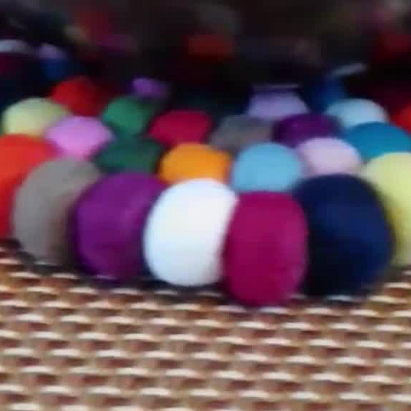 Tibetan Felted Wool Singing Bowl Cushion — product view 8