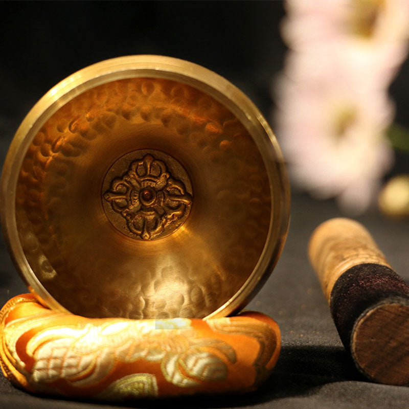 Tibetan Copper Meditation Singing Bowl Set — main product view