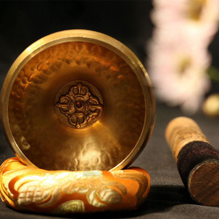 Tibetan Copper Meditation Singing Bowl Set — main product view