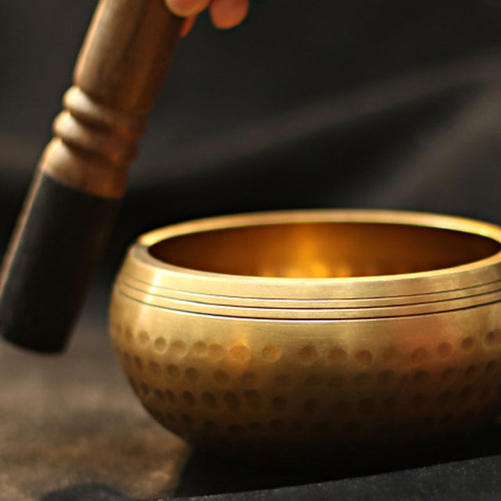 Tibetan Copper Meditation Singing Bowl Set — product view 4