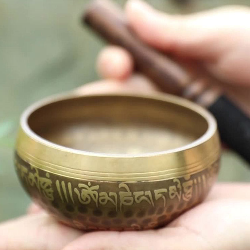 Tibetan Copper Singing Bowl Set — product view 3