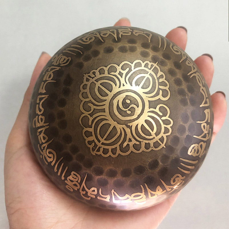 Tibetan Copper Singing Bowl Set — product view 9
