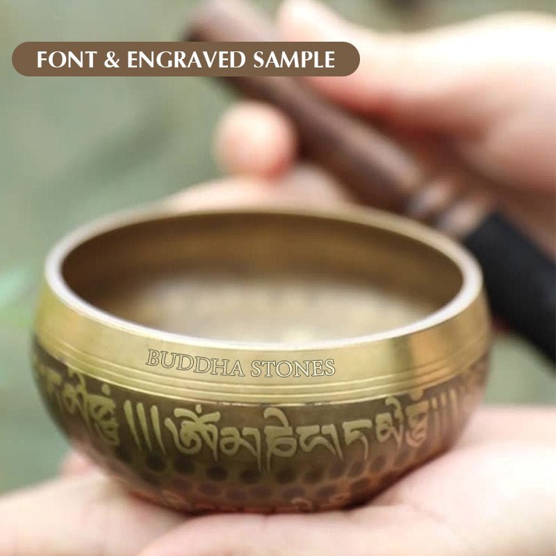 Tibetan Copper Singing Bowl Set — product view 13