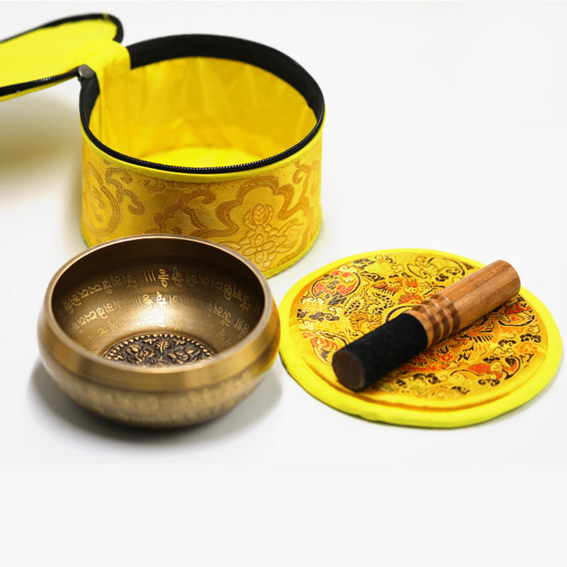 Tibetan Copper Singing Bowl Set — main product view