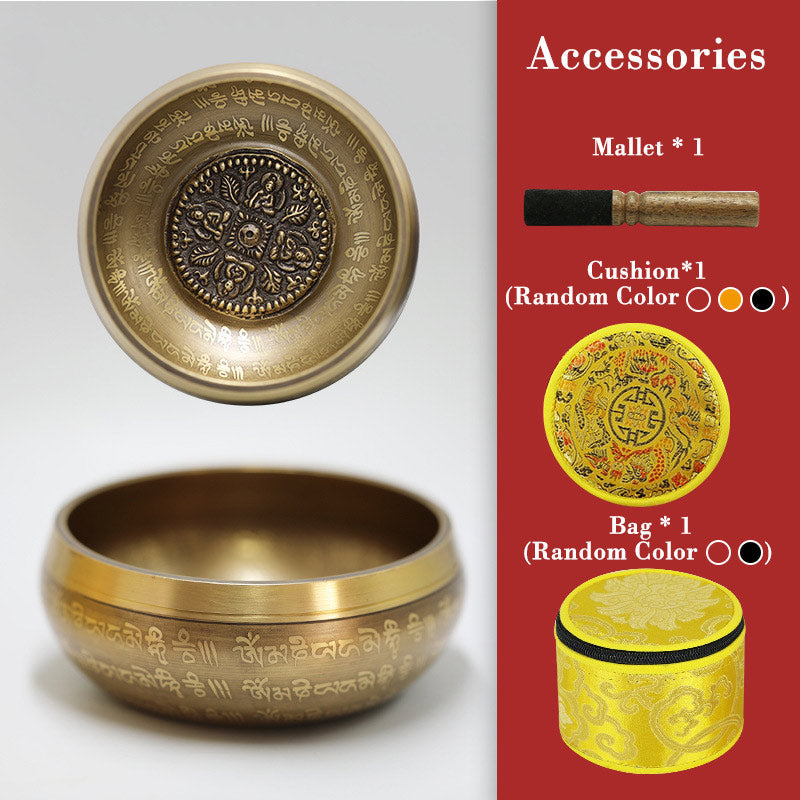 Tibetan Copper Singing Bowl Set — product view 3