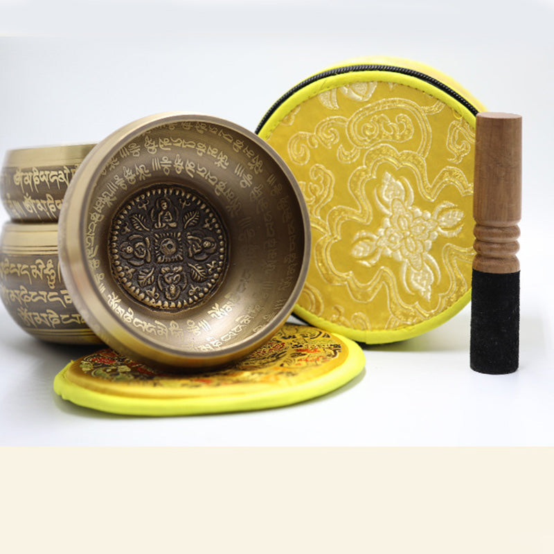Tibetan Copper Singing Bowl Set — product view 5