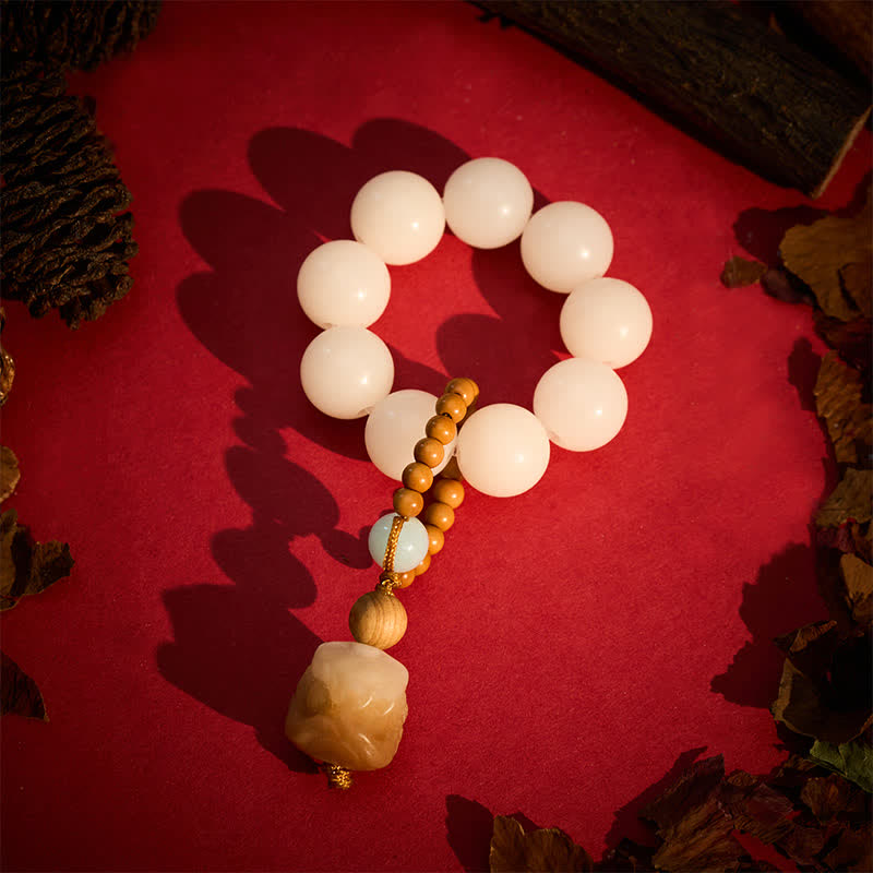 Vajra Seed Charcoal-Grilled Bodhi Lion Pendant Tactile Meditation Beads — product view 8
