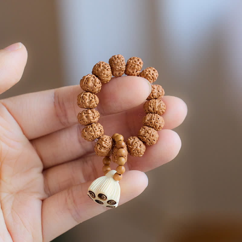 Vajra Seed Lotus Pod Pendant Beads Tactile Meditation Beads — product view 2