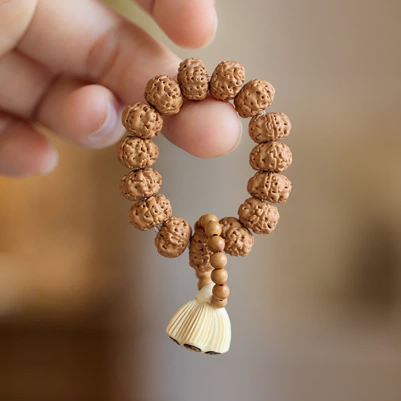 Vajra Seed Lotus Pod Pendant Beads Tactile Meditation Beads — product view 4