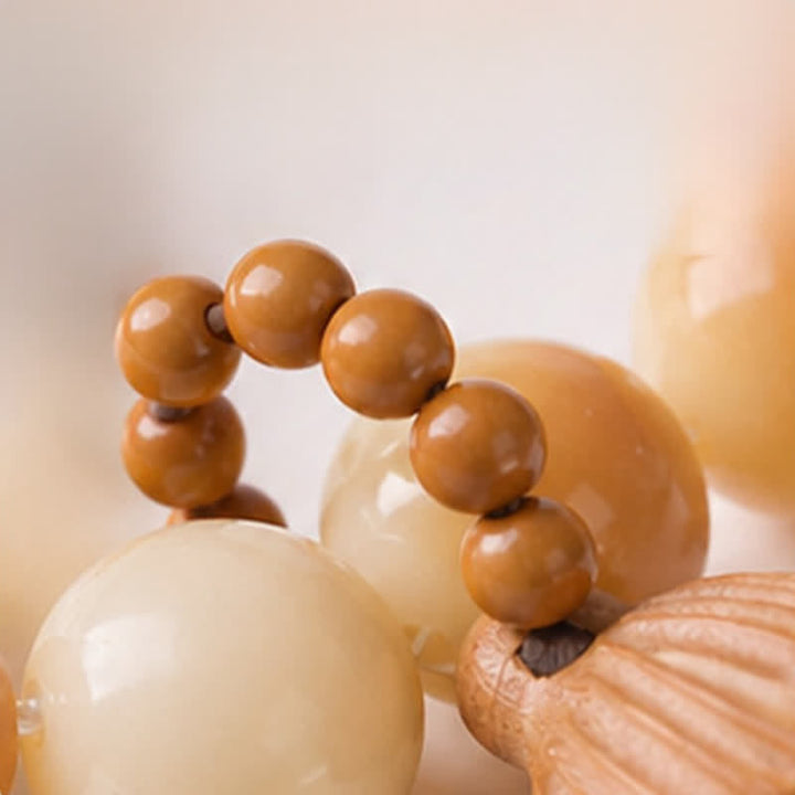 White Bodhi Seed Lotus Pod Beads Tactile Meditation Beads — product view 9