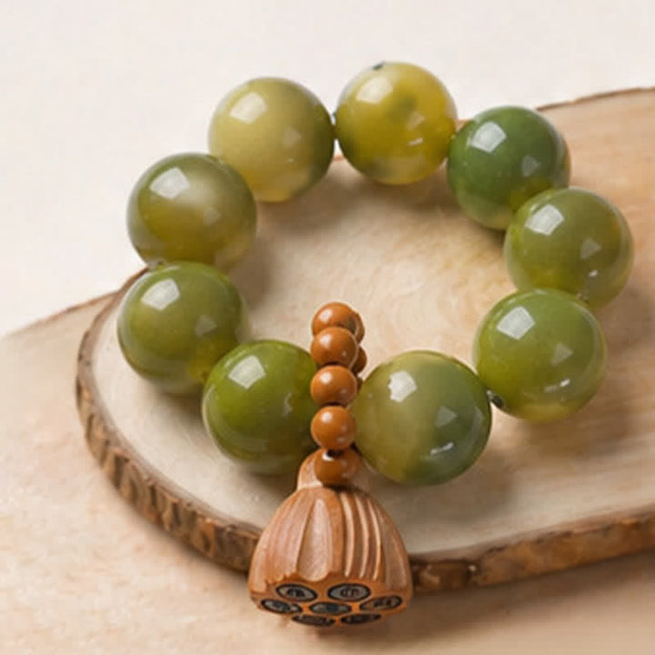 White Bodhi Seed Lotus Pod Beads Tactile Meditation Beads — product view 13