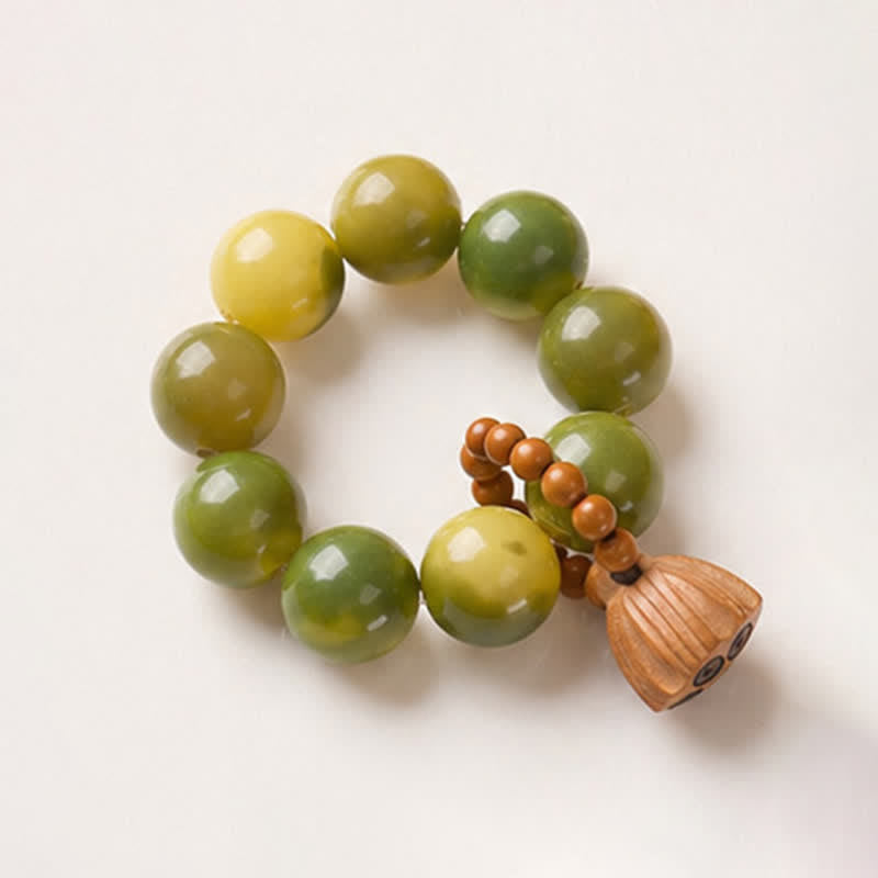 White Bodhi Seed Lotus Pod Beads Tactile Meditation Beads — product view 15