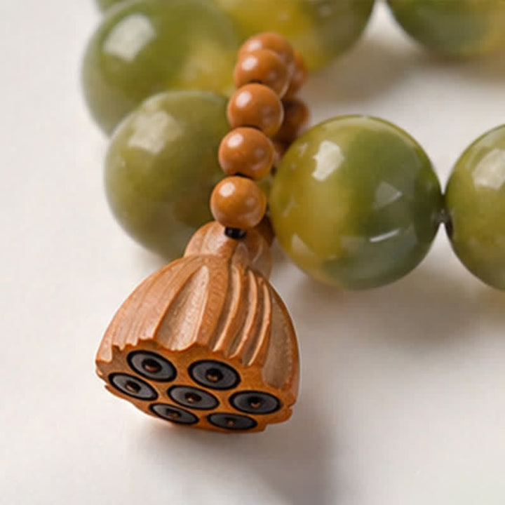 White Bodhi Seed Lotus Pod Beads Tactile Meditation Beads — product view 16