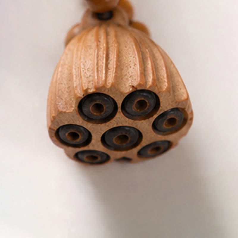 White Bodhi Seed Lotus Pod Beads Tactile Meditation Beads — product view 22