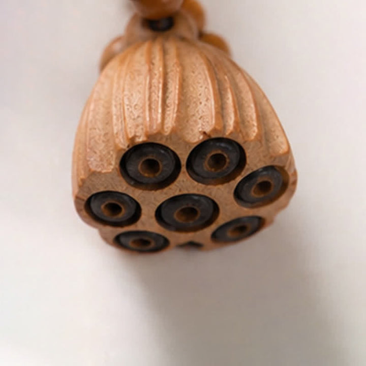 White Bodhi Seed Lotus Pod Beads Tactile Meditation Beads — product view 22