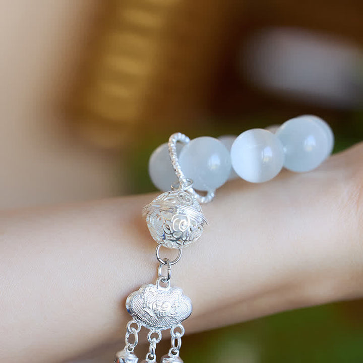 White Cat'S Eye Bell Ruyi Beads Tactile Meditation Beads — product view 6